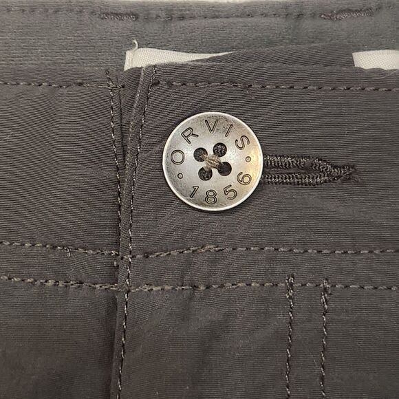 Mens Orvis Cargo Shorts-100 Nylon-Charcoal Gray-36-Outdoor-Hiking-Quick Dry-Fish - Picture 8 of 13